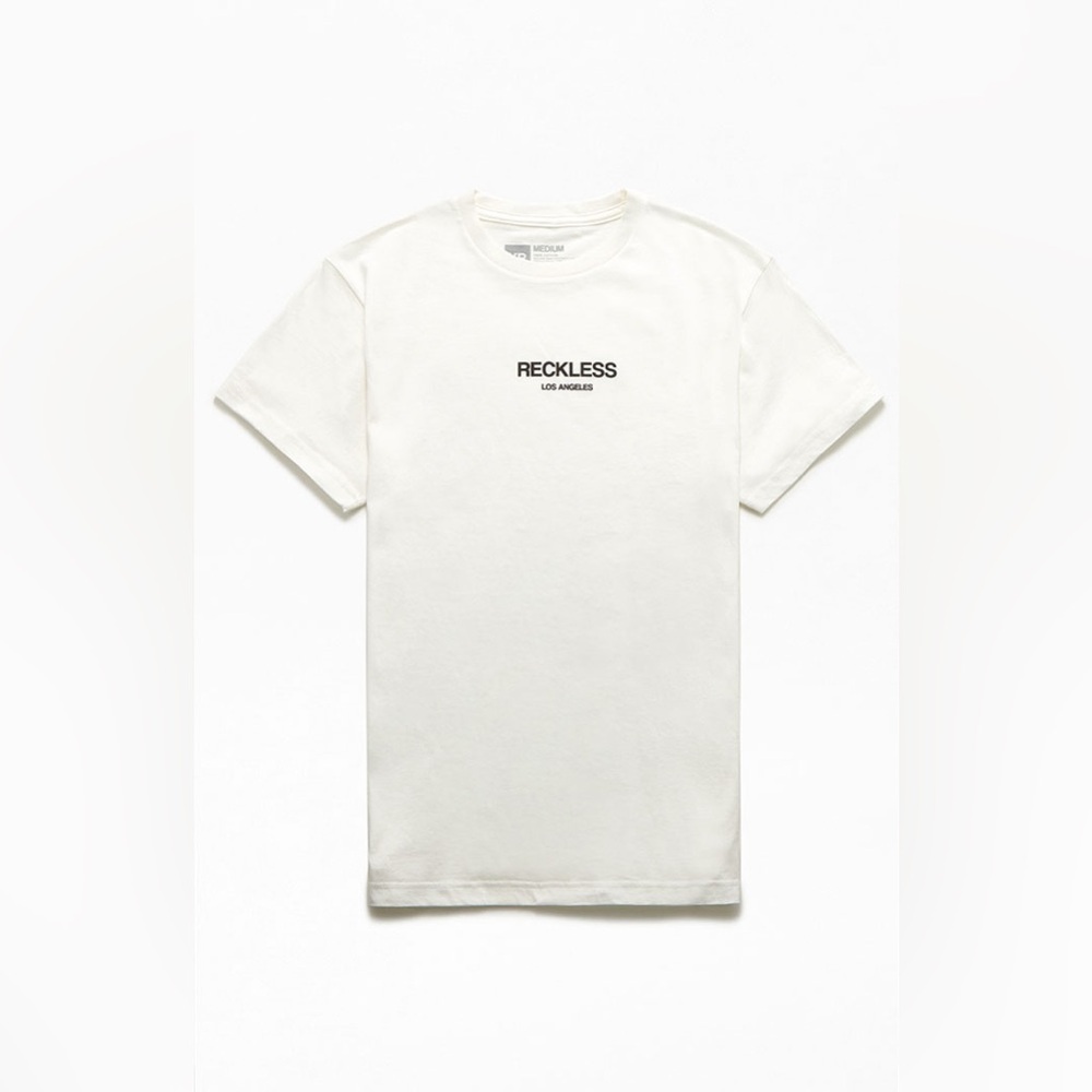 Young & Reckless Men’s Classic Reckless Tee in White Size L